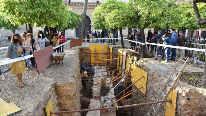 Excavaciones en el Patio de los Naranjos de la Mezquita de Córdoba