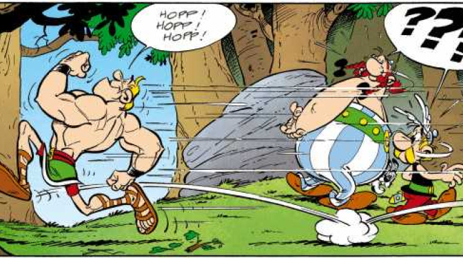 Astérix y Obélix en los Juegos Olímpicos.