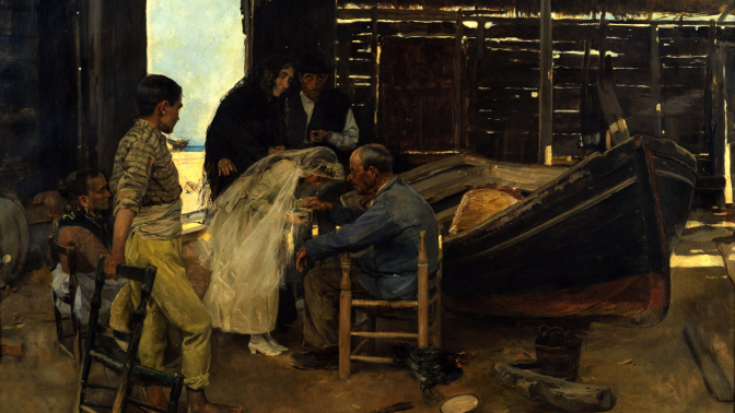 "El día feliz", obra de Sorolla prestada por el Museo d'Arte Moderna e Contemporanea di Udine.