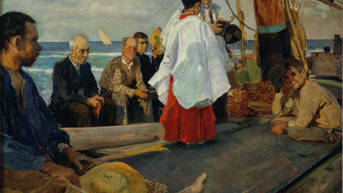 "La bendición de la barca" (1895), de Sorolla