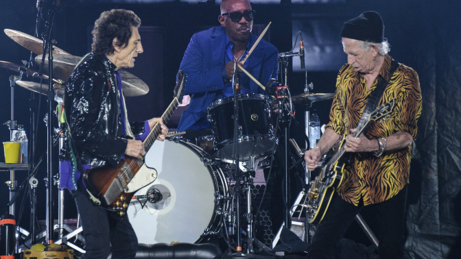 Ronnie Wood, Steve Jordan y Keith Richards