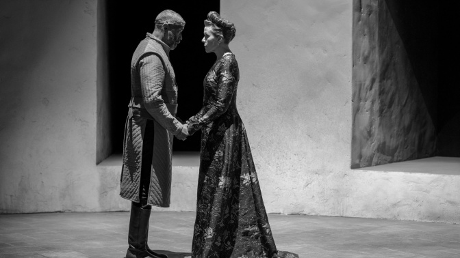 Una escena de "La tragedia de Macbeth"