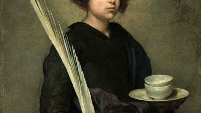 «Santa Rufina» es una pintura al óleo sobre tela pintada en 1630