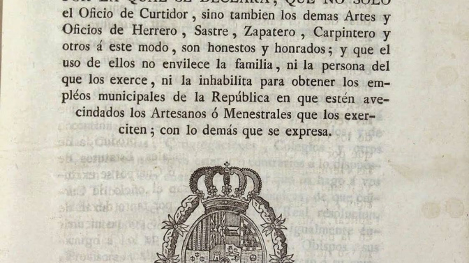 Real Cédula proclamada el 18 de marzo de 1783 por Carlos III