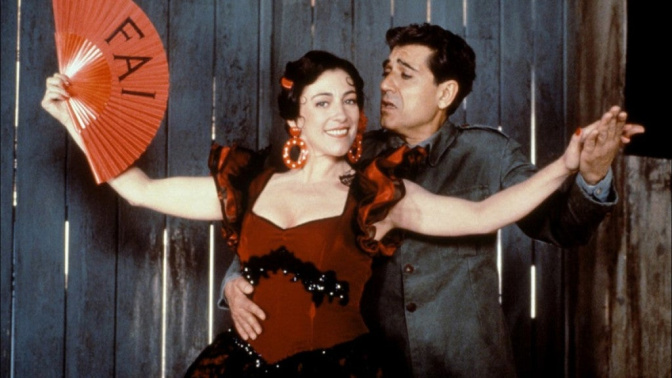 Carmen Maura y Pajares en "Ay Carmela"