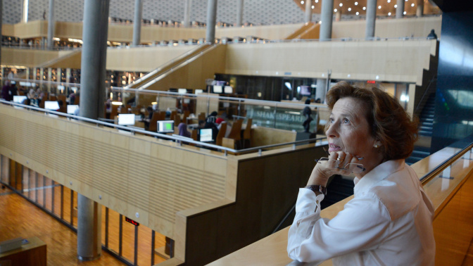 Julia Navarro, en la biblioteca de Alejandría