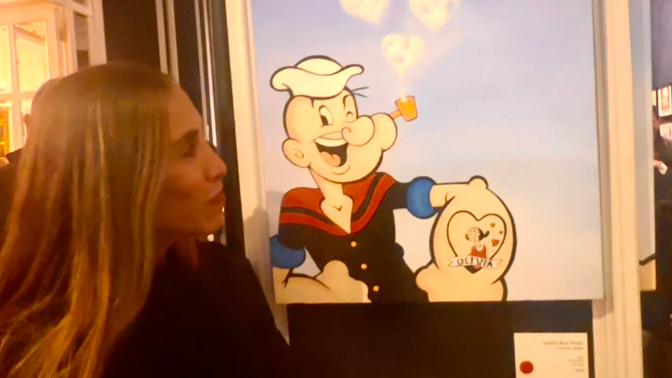 Sandra Rojo Picón y su Popeye "Fumando espero"