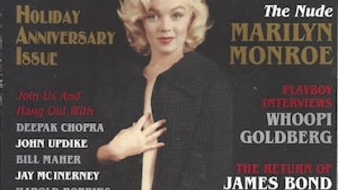 Una de las portadas de Playboy protagonizada por Marilyn