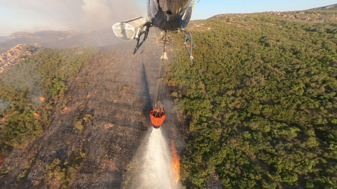 Imagen del incendio en Argamasilla de Calatrava (Ciudad Real) 