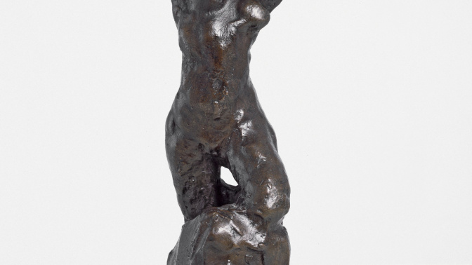 "Desnudo de pie, muy arqueado", 1906. Bronce fundido a la cera perdida con pátina verde oscura. Donación de Marie Matisse al Estado francés para depósito en Museo Matisse de Niza, 1978. Museo de Orsay, París.