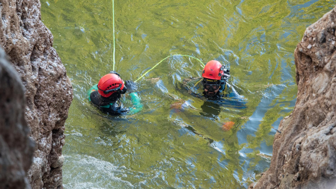 Temporal.- Encuentran los restos de un cuarto desaparecido en Letur en la confluencia del arroyo con el río Segura